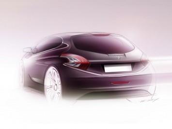 Peugeot 208 XY Design Sketch