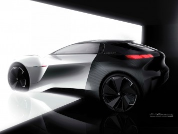 Peugeot Fractal Concept Design Sketch