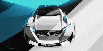 Peugeot Fractal Concept Design Sketch