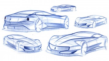 Pininfarina Cambiano Concept - Design Sketches