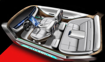 Pininfarina H600 Interior Design Sketch Render