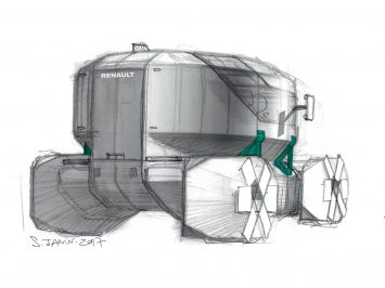 Renault EZ PRO Concept Design Sketch by Stephane Janin