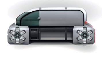 Renault EZ PRO Concept Exterior Design Sketch Render by Marc Devauze