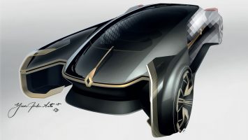 Renault EZ Ultimo Concept Design Sketch Render