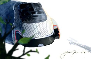 Renault EZ Ultimo Concept Design Sketch Render