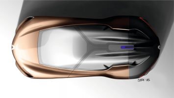 Renault Symbioz Concept Design Sketch Render by Joe Reeve
