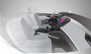 Renault Talisman Interior Design Sketch Render by Nicolas Dortindeguey