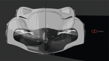Renault Trezor Concept Design Sketch Render by Yann Jarsalle