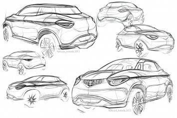 Suzuki Crosshiker Concept - Design Sketches by Katsuya Kotoda