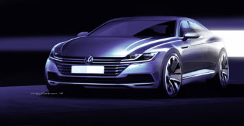 Volkswagen Arteon Design Sketch Render
