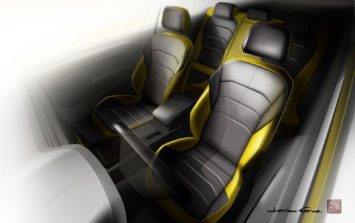 Volkswagen Arteon Interior Design Sketch Render Seats