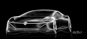 Volkswagen I.D. Vizzion Concept Design Sketch