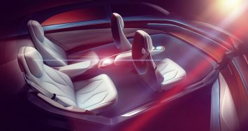 Volkswagen I.D. Vizzion Concept Interior Design Sketch Render