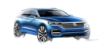 Volkswagen T Prime Concept GTE Design Sketch Render