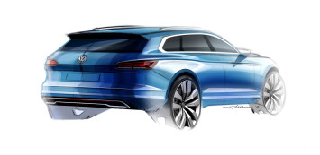 Volkswagen T Prime Concept GTE Design Sketch Render