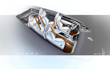 Volvo Concept Estate Interior Design Sketch