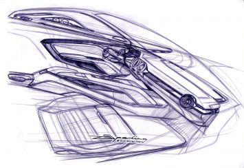 2014 Audi TT Interior Design Sketch