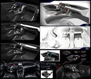 2015 Ford Mustang - Interior design sketches
