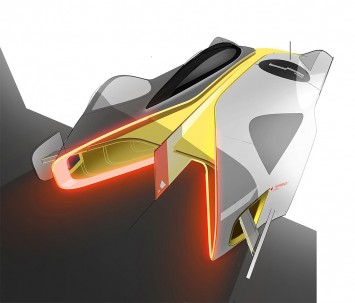 Alpine Vision Gran Turismo Concept Design Sketch by Victor Sfiazof