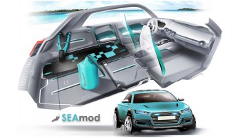 Audi Allroad Shooting Brake Concept Interior Design Sketch by Davide Valpreda