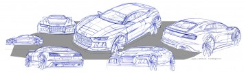 Audi Quattro Sport E-Tron Concept - Design Sketches
