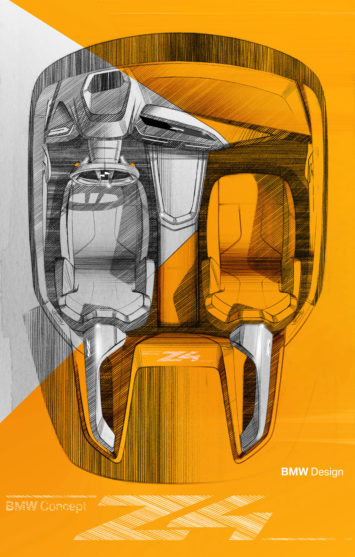 BMW Concept Z4 Interior Design Sketch