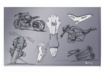 BMW R nineT - Design Sketches