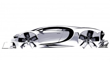 Bugatti Chiron Design Sketch