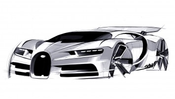 Bugatti Chiron Design Sketch