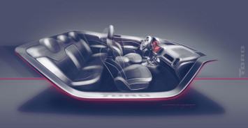 Fiat Toro - Interior Design Sketch Render by Juliano Villas Boas
