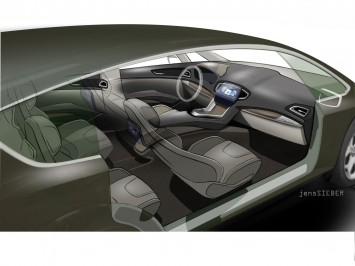 Ford S MAX Concept Interior Design Sketch by Jens Sieber