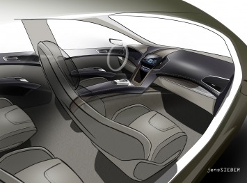 Ford S MAX Concept Interior Design Sketch by Jens Sieber