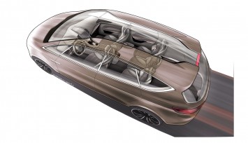 Ford S MAX Concept Interior Design Sketch by Robert Engelmann