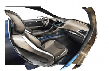 Ford S MAX Concept Interior Design Sketch by Robert Engelmann