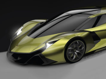 Lamborghini Encierro Concept Design Sketch Render detail