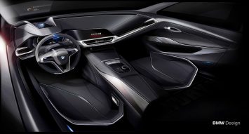 New BMW 3 Series Sedan Interior Design Sketch Render