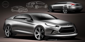 Nissan Concept by Vince Kaptur - Design Sketches