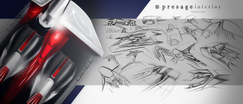 Opel Manta Concept - Interior Design Sketches