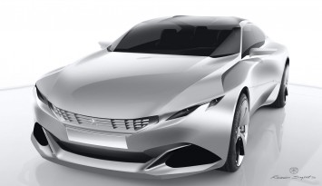 Peugeot Exalt Concept Design Sketch Rendering