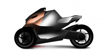 Peugeot Onyx Concept Scooter Design Sketch