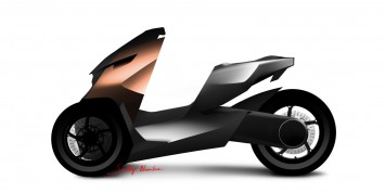 Peugeot Onyx Concept Scooter Design Sketch