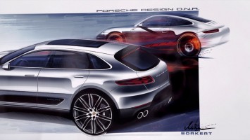 Porsche Macan - Design sketches by Mitja Borkert