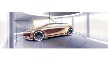 Renault Symbioz Concept and House Design Sketch Render by Joe Reeve