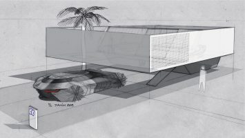 Renault Symbioz Concept and House Design Sketches by Stephane Janin