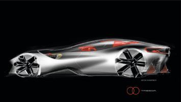 Renault Trezor Concept Design Sketch by Anton Shamenkov