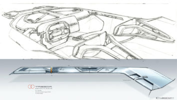Renault Trezor Concept Design Sketch Render by Laurent Negroni