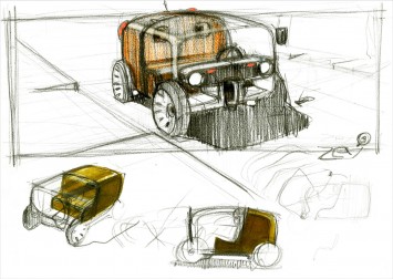 Renault Twizy Concept - Design Sketch