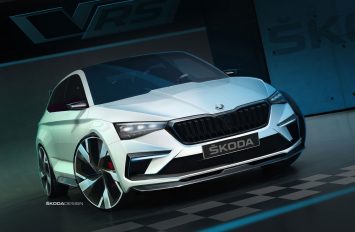 Skoda Vision RS Concept Design Sketch Render