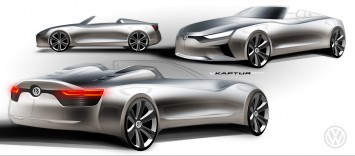 Volkswagen Concept by Vince Kaptur - Design Sketches