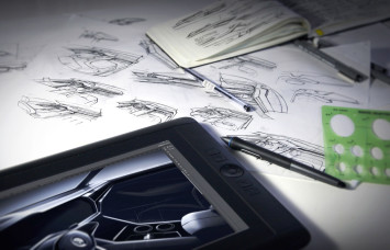 Volkswagen T Prime Concept GTE Interior Design Sketches